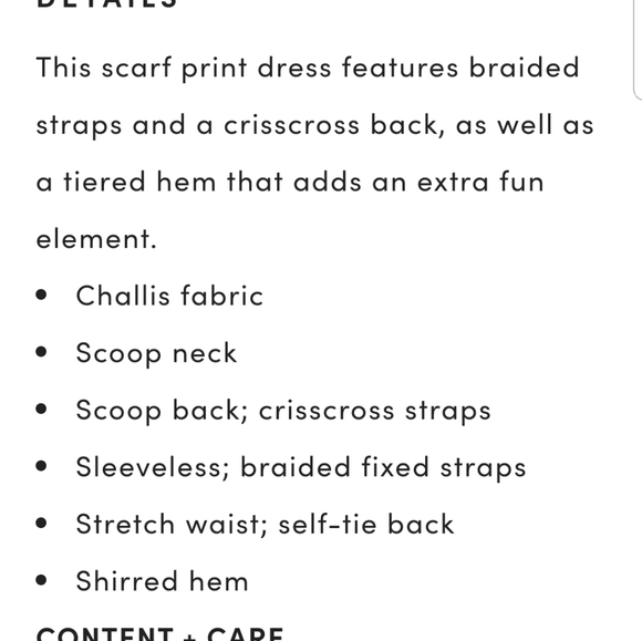 **MARKDOWN**Torrid Scarf Print Challis Shirred Hem - Picture 10 of 10